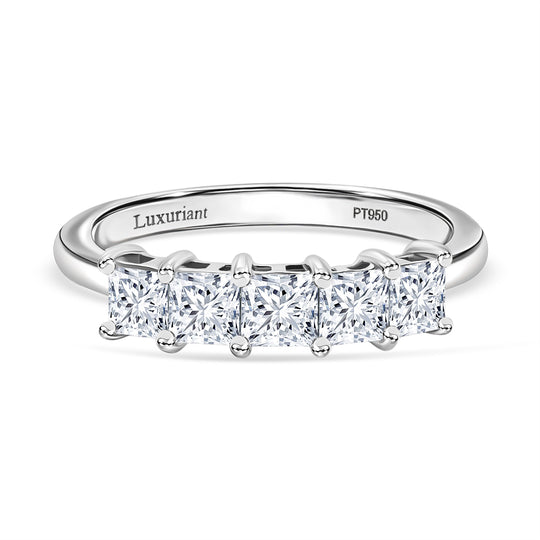 LUXURIANT DIAMOND - Lab Grown Diamant VS-EF SGL zertifiziert Ring 950 Platin (Größe 17.00) ca. 1.00 ct