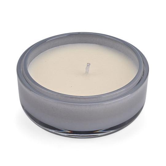 LIVMORE - Duftkerze im Glas-Dose mit Kristall-Biene, 24 Std. Brenndauer, 120g, 3,6 ml ätherisches Öl, Lavendel und Jasmin, Himmelblau