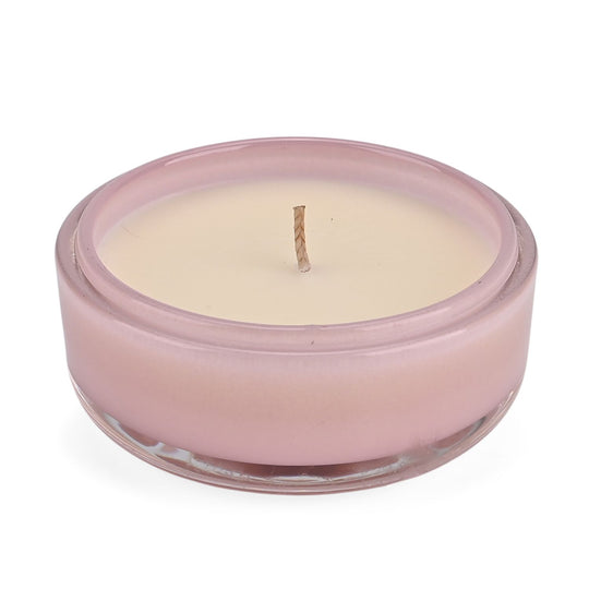 LIVMORE - Duftkerze im Glas mit Bienenmotiv, 24 Std. Brenndauer, 120g, 3,6 ml ätherisches Öl, Lavendel und Jasmin, Rosa