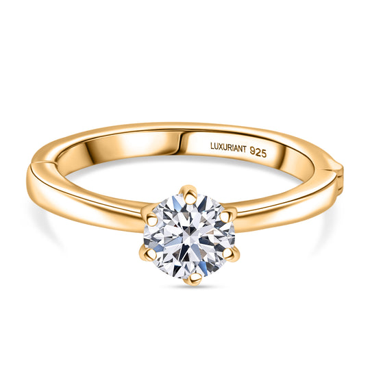 LUXURIANT DIAMOND - Lab Grown Diamant SI-GH SGL zertifiziert Ring 925 Silber rhodiniert (Größe 18.00) ca. 1.00 ct