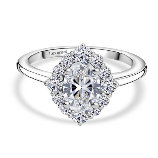 LUXURIANT DIAMOND - Lab Grown Diamant VS-EF IGI zertifiziert Ring 950 Platin (Größe 17.00) ca. 1.50 ct