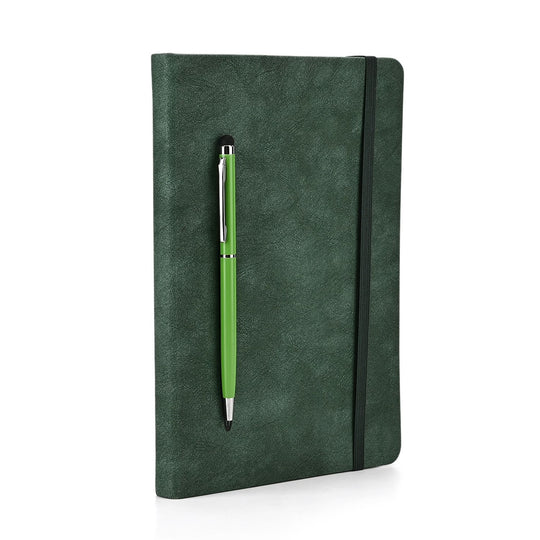 LIVMORE 3er Set Notizbuch A6 und A5 mit Stift 22.8 x 22.2 x 4 cm Grün