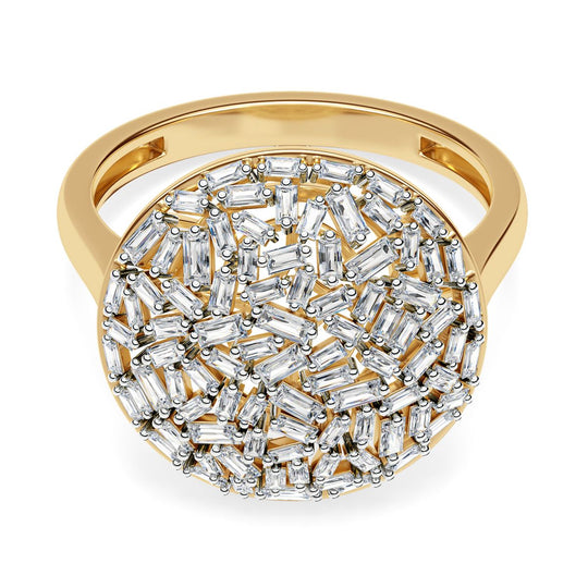 LUXURIANT DIAMOND - Lab Grown Diamant SI-GH SGL zertifiziert Ring 925 Silber rhodiniert (Größe 20.00) ca. 1.00 ct