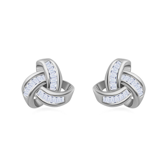 LUXURIANT DIAMOND - Lab Grown Diamant SI-GH SGL zertifiziert Ohrringe 925 Silber rhodiniert ca. 0,25 ct.