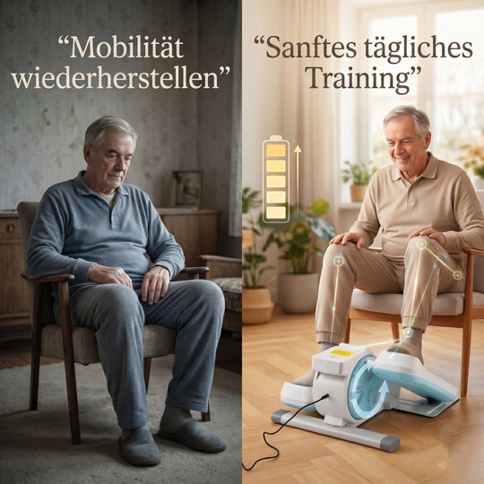 LIVMORE Elektro Fitness Stepper für zuhause, sanftes Training, leise, LCD Display, Fernbedienung, Anti Rutsch Pedale, Schwarz, 1 Jahr Garantie inkl.