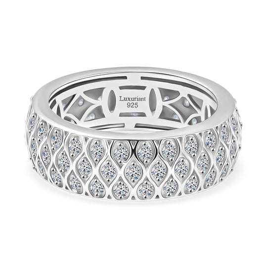 LUXURIANT DIAMOND - Lab Grown Diamant SI-GH SGL zertifiziert Ring 925 Silber 750 Gelbgold Vermeil (Größe 20.00) ca. 1.00 ct