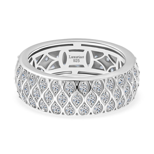 LUXURIANT DIAMOND - Lab Grown Diamant SI-GH SGL zertifiziert Ring 925 Silber rhodiniert (Größe 19.00) (10-15 Werktage Lieferzeit) ca. 1.00 ct