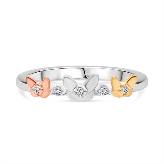 LUXURIANT DIAMOND -Lab Grown Diamant SI-GH Ring 925 Silber (Größe 21.00) ca. 0.05 ct