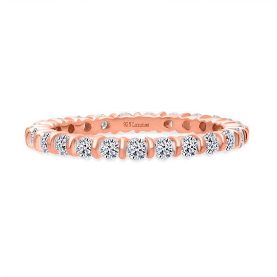 LUXURIANT DIAMOND - Lab Grown Diamant SI-GH Ring 925 Silber 750 Roségold Vermeil (Größe 21.00) (10-15 Werktage Lieferzeit) ca. 1.00 ct