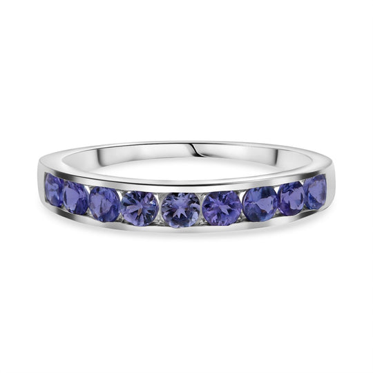 AA Tansanit Ring 925 Silber rhodiniert (Größe 20.00) ca. 1.00 ct