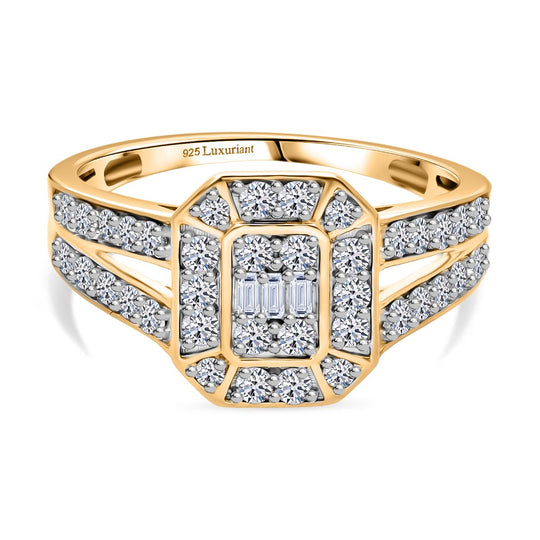 LUXURIANT DIAMOND -Lab Grown Diamant SI-GH Ring 925 Silber rhodiniert (Größe 19.00) ca. 1.45 ct