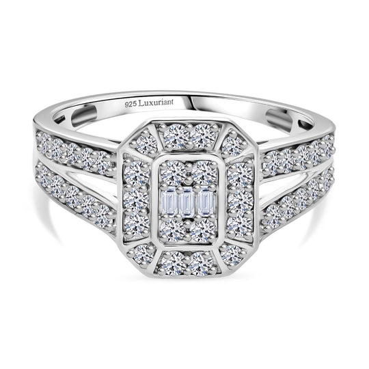 LUXURIANT DIAMOND -Lab Grown Diamant SI-GH Ring 925 Silber rhodiniert (Größe 19.00) ca. 1.45 ct