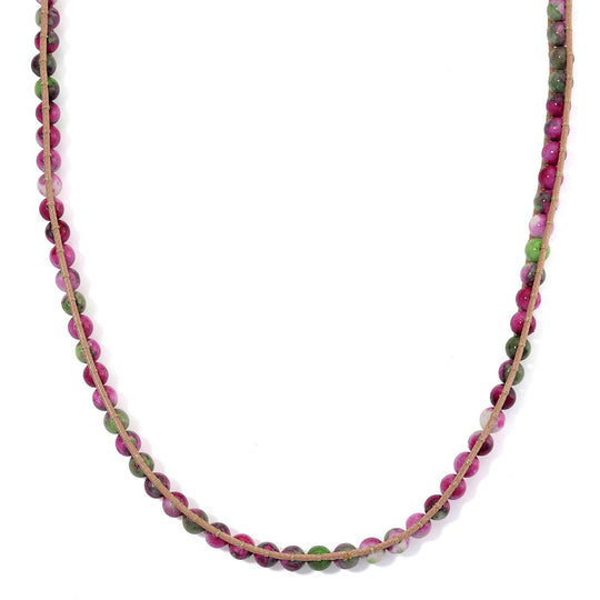 Weiße Howlit Halskette, flexibel (ca. 42 cm), ca. 80.00 ct