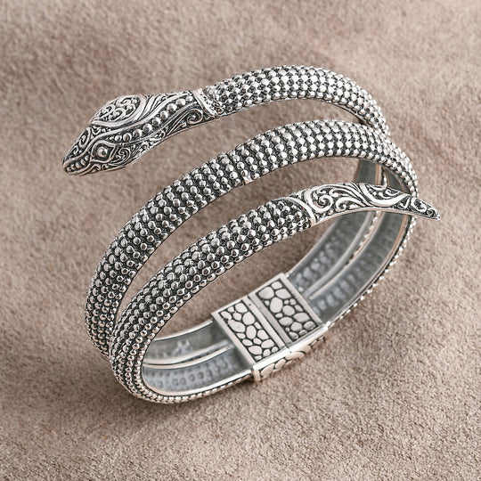 Royal Bali - 925 Silber Armreif ca. 19 cm ca. 42,72g