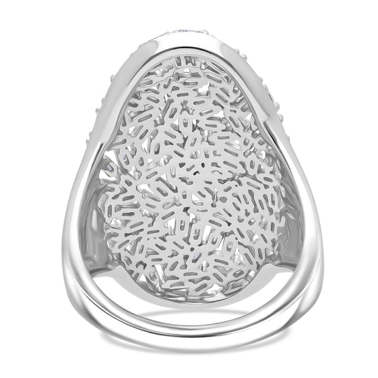 LUXURIANT DIAMOND - Lab Grown Diamant SI-GH Ring 925 Silber Rhodiniert (Größe 19.00) ca. 1.50 ct