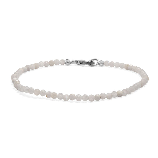 Labradorit Armband ca. 19 cm 925 Silber rhodiniert ca. 10.00 ct