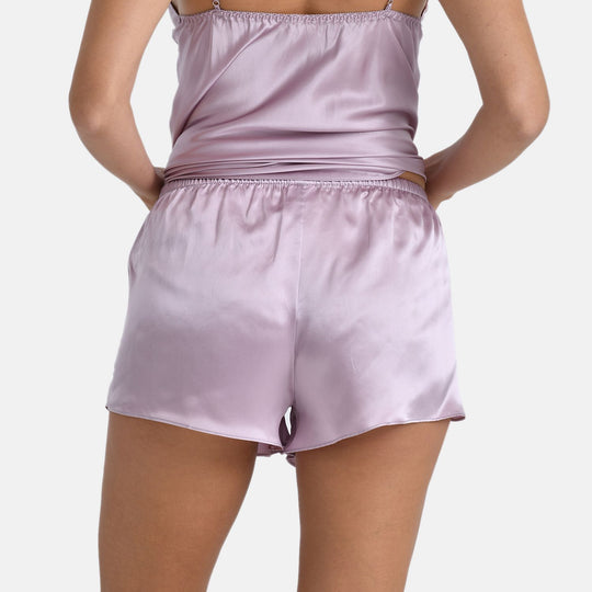 LA MAREY Signature - Seiden-Culottes aus 100% Maulbeerseide, EU 36-38 (S), Himmelblau