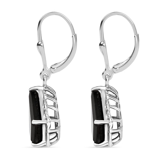 D'Joy Elite Shungit Ohrringe 925 Silber rhodiniert ca. 2.13 ct