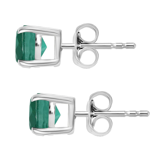 D'Joy Smaragd-Quarz Triplette Ohrringe 925 Silber platiniert ca. 2.07 ct