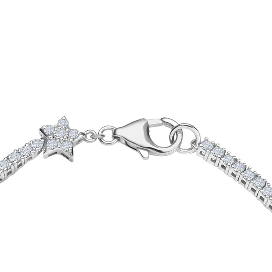 D'Joy Moissanit Armband ca. 19 cm 925 Silber rhodiniert ca. 2,79 ct.