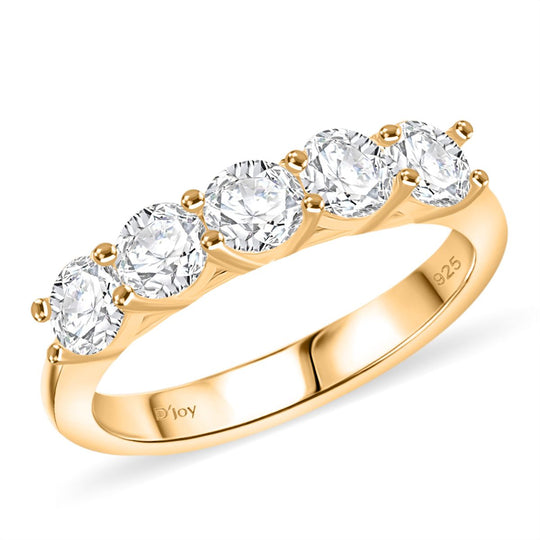 RADIANTA GRA zertifiziert Moissanit (D-VVS) Ring 925 Silber rhodiniert (Größe 19.00) ca. 1.15 ct