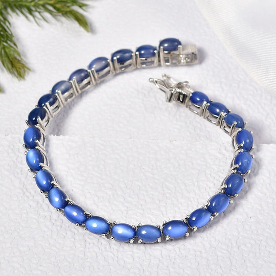 D'Joy Aurora Mondstein Armband ca. 20 cm 925 Silber rhodiniert ca. 24,60 ct.