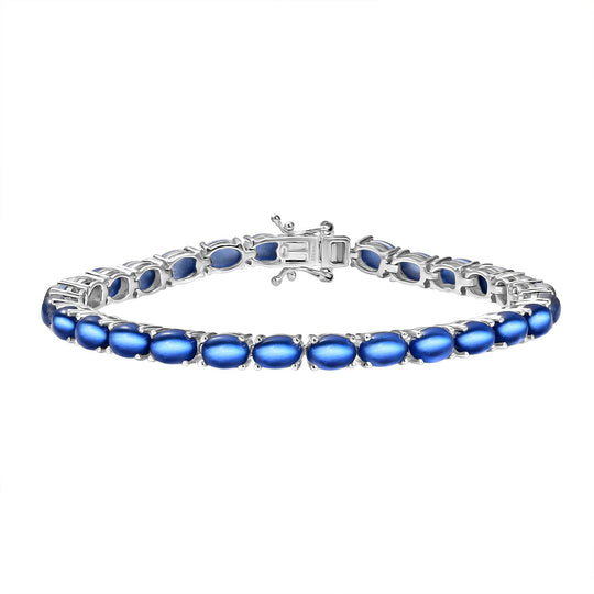 D'Joy Aurora Mondstein Armband ca. 20 cm 925 Silber rhodiniert ca. 24,60 ct.