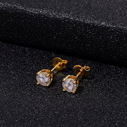 RADIANTA GRA zertifiziert Moissanit (D-VVS) Ohrringe 925 Silber rhodiniert ca. 0.92 ct