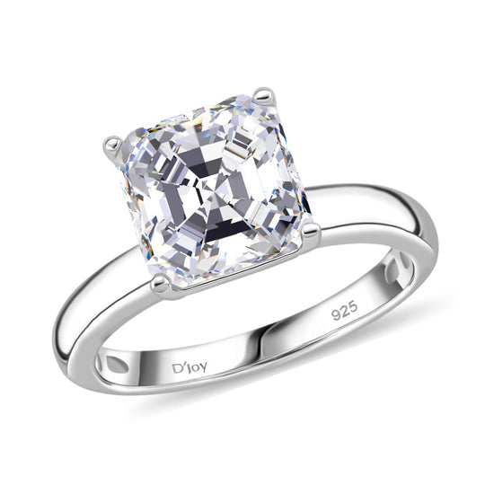 RADIANTA GRA zertifiziert Moissanit (D-VVS) Ring 925 Silber rhodiniert (Größe 16.00) ca. 3.00 ct