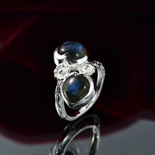 D'Joy AA Labradorit Ring 925 Silber (Größe 20.00) ca. 5,66 ct