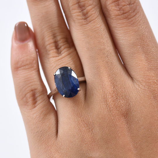 AAA Natürlicher Kaschmir-Kyanit Ring 585 Gold (Größe 17.00) ca. 8,45 ct