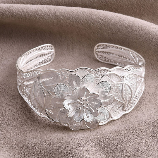 DJoy Royal Bali Kollektion - 925 Silber Tarakashi Armreif ca. 20 cm ca. 29,84g