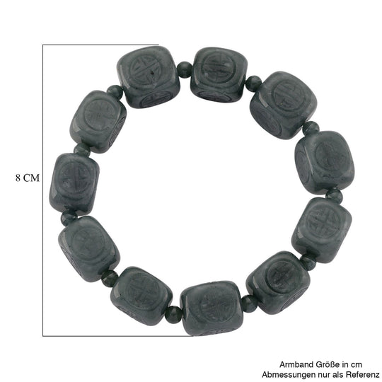 Natürlicher Olmek Jadeit Armband, flexibel (ca. 18 - 19 cm), ca. 300.00 ct