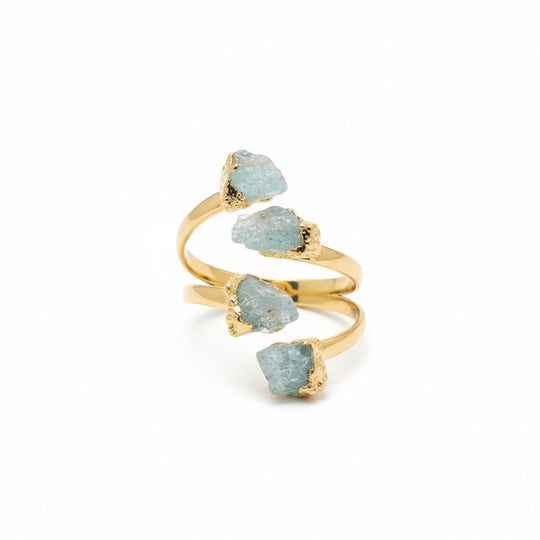 Prasiolith Ring Reine Legierung Vergoldet (Größe 17.00) ca. 5,00 ct