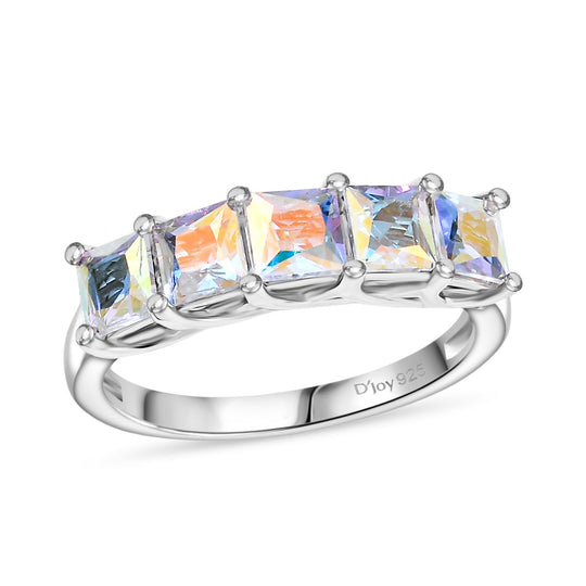 D'Joy Merkur mystischer Topas Ring 925 Silber rhodiniert (Größe 19.00) ca. 2,25 ct