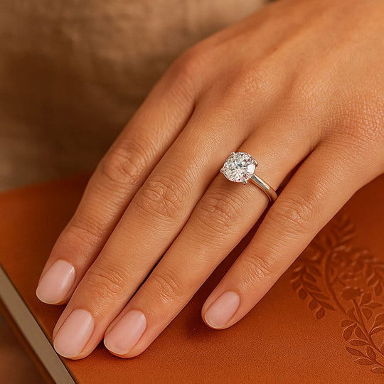 LUXURIANT DIAMOND - Lab Grown Diamant VS-EF IGI zertifiziert Ring 950 Platin (Größe 19.00) ca. 2.00 ct