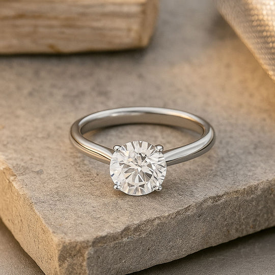 LUXURIANT DIAMOND - Lab Grown Diamant VS-EF IGI zertifiziert Ring 950 Platin (Größe 19.00) ca. 2.00 ct