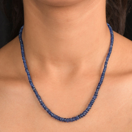 D'Joy AAA Kaschmir-Kyanit Halskette ca. 45 cm 925 Silber rhodiniert ca. 85.00 ct