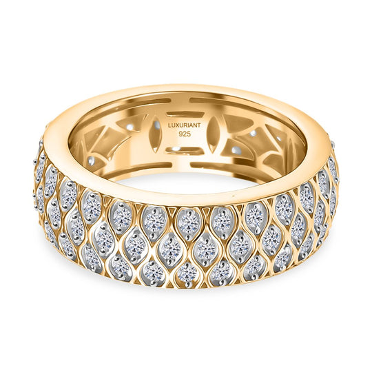 LUXURIANT DIAMOND - Lab Grown Diamant SI-GH SGL zertifiziert Ring 925 Silber rhodiniert (Größe 19.00) (10-15 Werktage Lieferzeit) ca. 1.00 ct