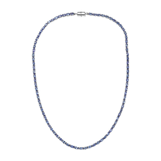 D'Joy Premium Tansanit Halskette ca. 45 cm 925 Silber rhodiniert ca. 18.92 ct