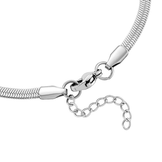316L Edelstahl Fischgrät Armband ca. 20 cm ca. 3,00g