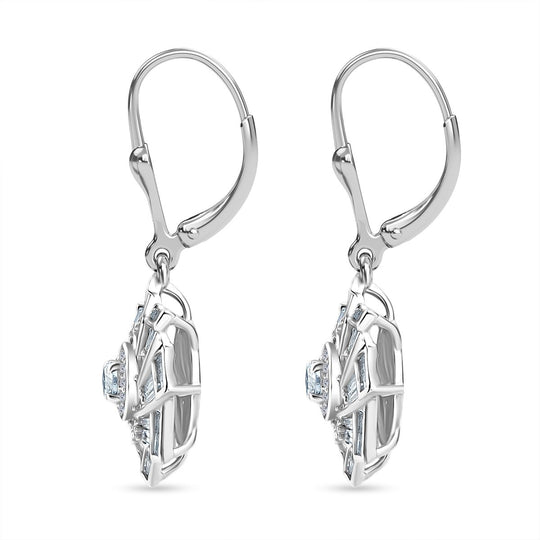 LUXURIANT DIAMANT - Lab Grown Diamant SI-GH Ohrringe 925 Silber rhodiniert ca. 0.99 ct