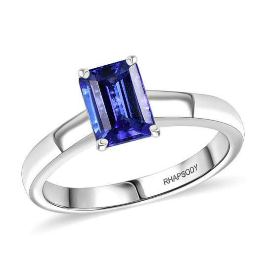 Rhapsody AAAA Tansanit Ring 950 Platin (Größe 21.00) ca. 1,20 ct