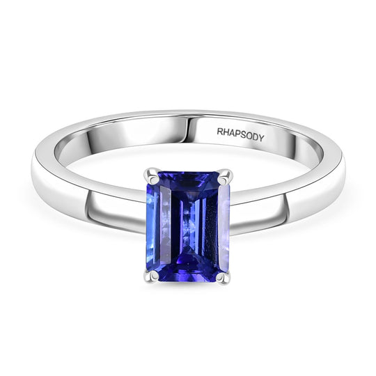 Rhapsody AAAA Tansanit Ring 950 Platin (Größe 21.00) ca. 1,20 ct