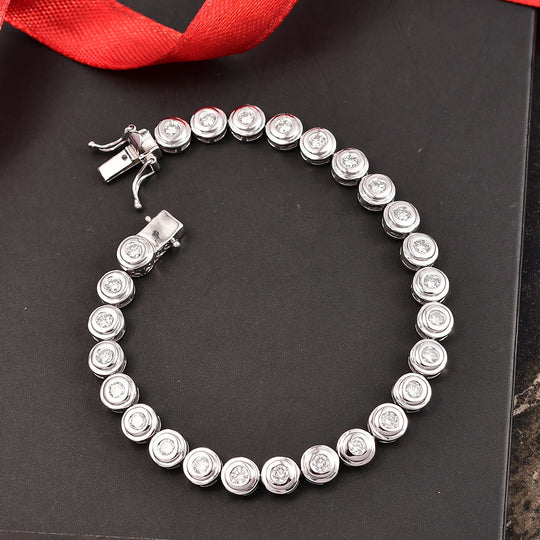 LUXURIANT DIAMOND - Lab Grown Diamant SI-GH Armband ca. 19 cm 925 Silber rhodiniert ca. 4.00 ct