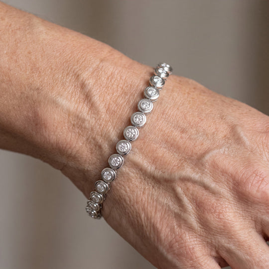 LUXURIANT DIAMOND - Lab Grown Diamant SI-GH Armband ca. 19 cm 925 Silber rhodiniert ca. 4.00 ct