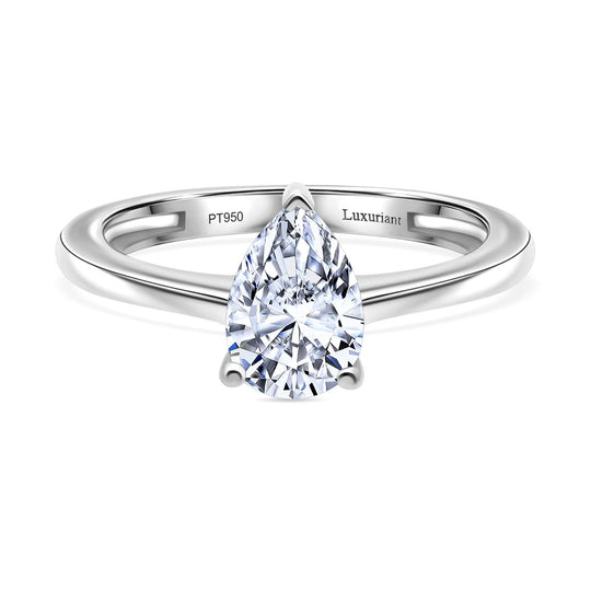 LUXURIANT DIAMOND - Lab Grown Diamant IF-D IGI zertifiziert Ring 950 Platin (Größe 17.00) ca. 1.00 ct
