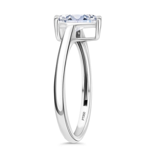 LUXURIANT DIAMOND - Lab Grown Diamant IF-D IGI zertifiziert Ring 950 Platin (Größe 17.00) ca. 1.00 ct