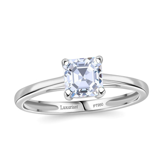 LUXURIANT DIAMOND - Lab Grown Diamant D-IF IGI zertifiziert Ring 950 Platin (Größe 21.00) ca. 1.00 ct