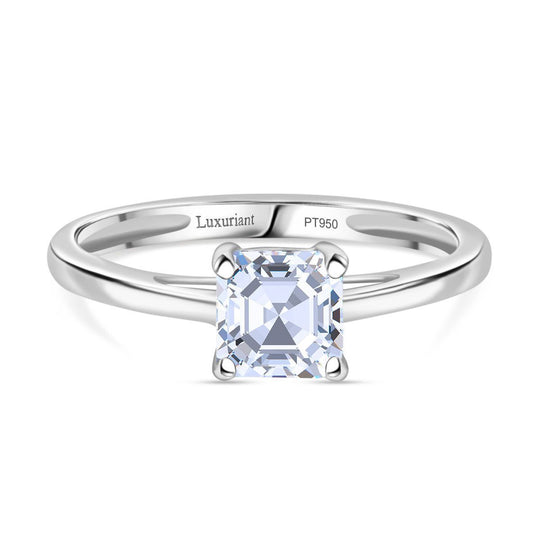 LUXURIANT DIAMOND - Lab Grown Diamant D-IF IGI zertifiziert Ring 950 Platin (Größe 21.00) ca. 1.00 ct